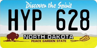 ND license plate HYP628