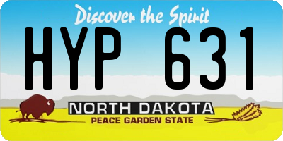 ND license plate HYP631