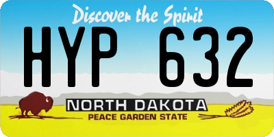 ND license plate HYP632