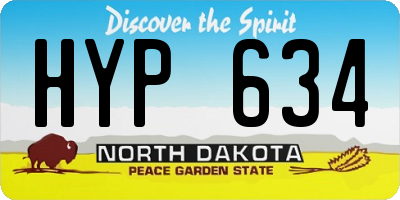ND license plate HYP634