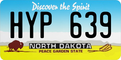 ND license plate HYP639