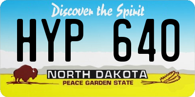 ND license plate HYP640