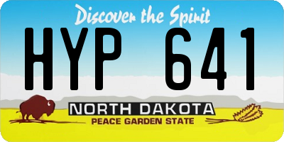 ND license plate HYP641