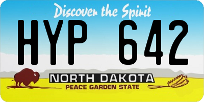 ND license plate HYP642