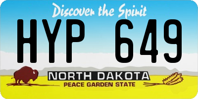 ND license plate HYP649
