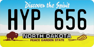 ND license plate HYP656