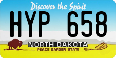 ND license plate HYP658