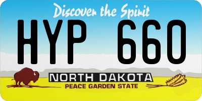 ND license plate HYP660