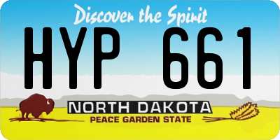 ND license plate HYP661