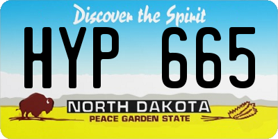 ND license plate HYP665