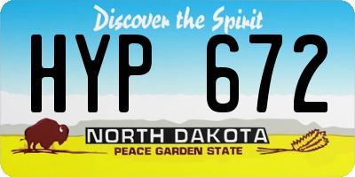 ND license plate HYP672