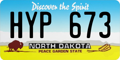 ND license plate HYP673