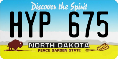 ND license plate HYP675