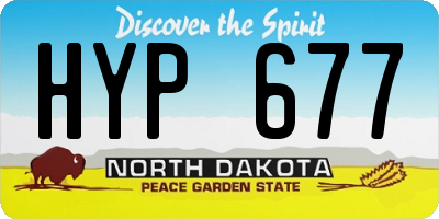 ND license plate HYP677