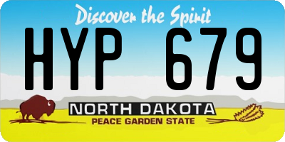 ND license plate HYP679