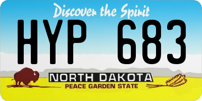 ND license plate HYP683
