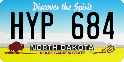 ND license plate HYP684