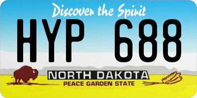 ND license plate HYP688
