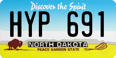 ND license plate HYP691