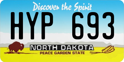 ND license plate HYP693