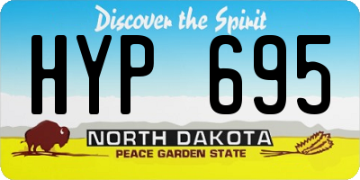 ND license plate HYP695