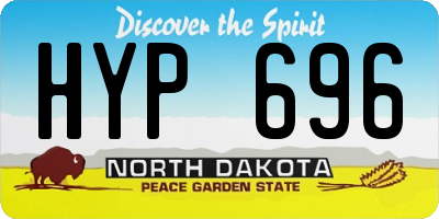 ND license plate HYP696