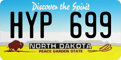 ND license plate HYP699