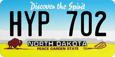 ND license plate HYP702
