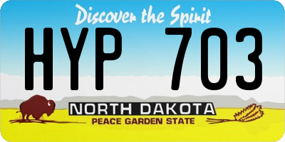 ND license plate HYP703