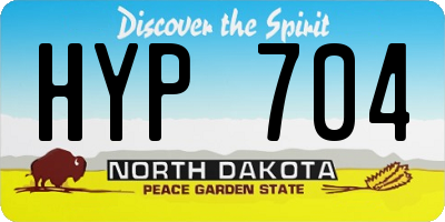 ND license plate HYP704