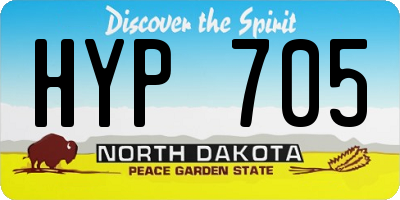 ND license plate HYP705