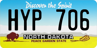 ND license plate HYP706