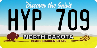 ND license plate HYP709