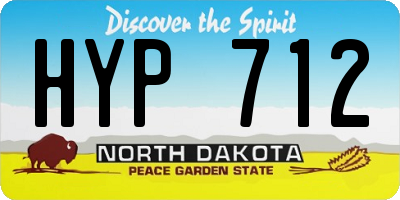 ND license plate HYP712