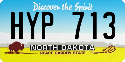 ND license plate HYP713