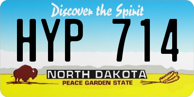 ND license plate HYP714