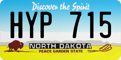 ND license plate HYP715