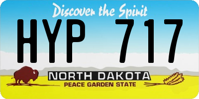 ND license plate HYP717