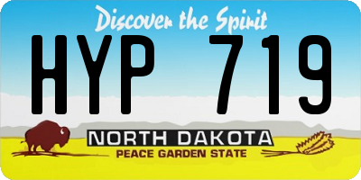 ND license plate HYP719