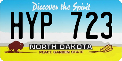 ND license plate HYP723