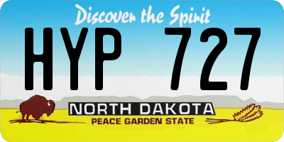 ND license plate HYP727