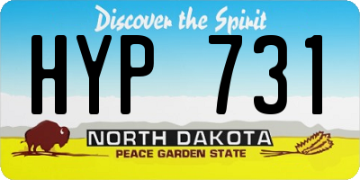 ND license plate HYP731
