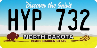 ND license plate HYP732