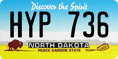 ND license plate HYP736