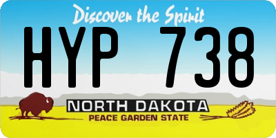 ND license plate HYP738