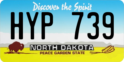 ND license plate HYP739