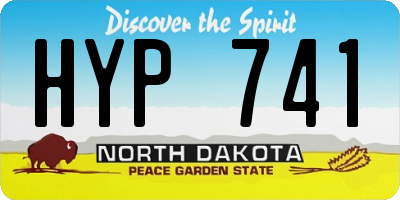 ND license plate HYP741