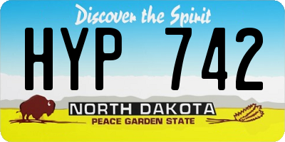 ND license plate HYP742