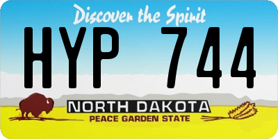 ND license plate HYP744
