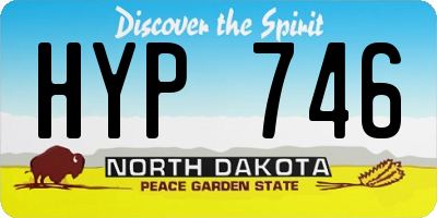 ND license plate HYP746